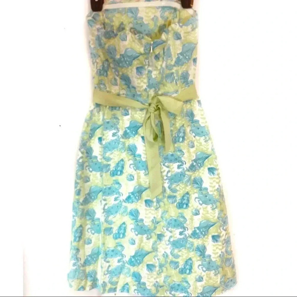 Lilly Pulitzer Strapless Crab Seashell Dress - Picture 2 of 6